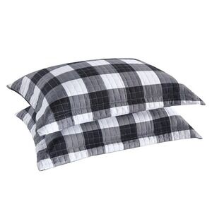 MarCielo Buffalo Pillow Sham Microfiber Pillow Shams(Standard 20 by 26) -‎ New